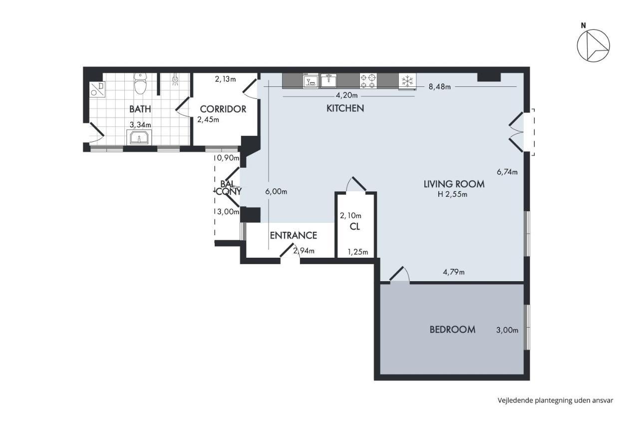 Sanders Monarch - Charming One-Bedroom Apartment With Two Balconies Κοπεγχάγη Εξωτερικό φωτογραφία
